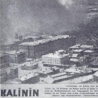 Kalinin şehri işgal altında Kalinin'in 1941'de kurtarılması hakkında