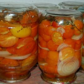 Pickled tomatoes for the winter