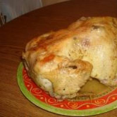 Grilled chicken in a slow cooker