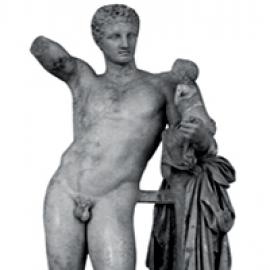 Praxiteles.  Aphrodite of Knidos.  Hermes with the baby Dionysus